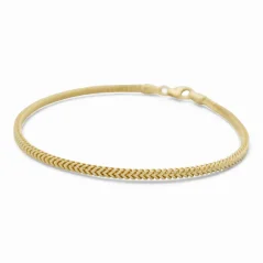 Zlatý náramek Fox s broušením 19cm 5,46g