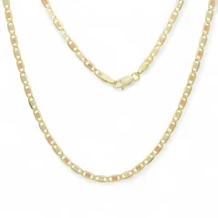 Zlatý řetízek Valentino 50cm kombinovaný 4,70g