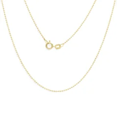 Zlatý řetízek s kuličkami 50cm 1,71g