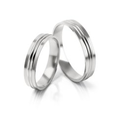 Minimalistický set snubních prstenů ze zlata