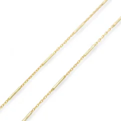 Zlatý řetízek Anker zdobený 55cm