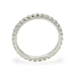 Stříbrný prsten eternity se zirkony