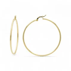 Výrazné zlaté kruhové náušnice 4,5cm 3,56g