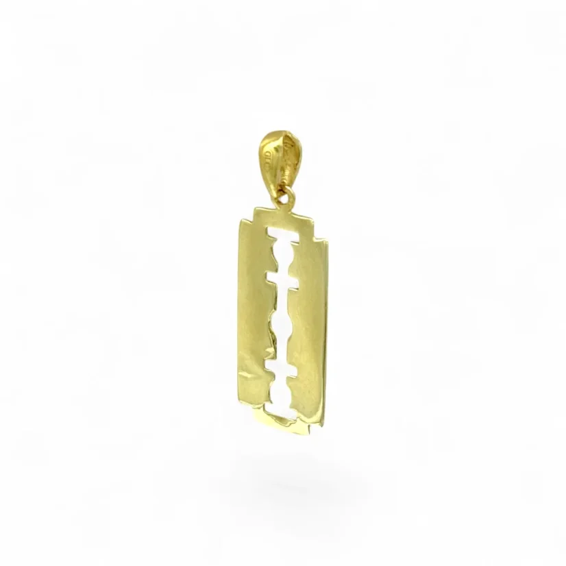 Zlatý přívěsek Žiletka 0,96g