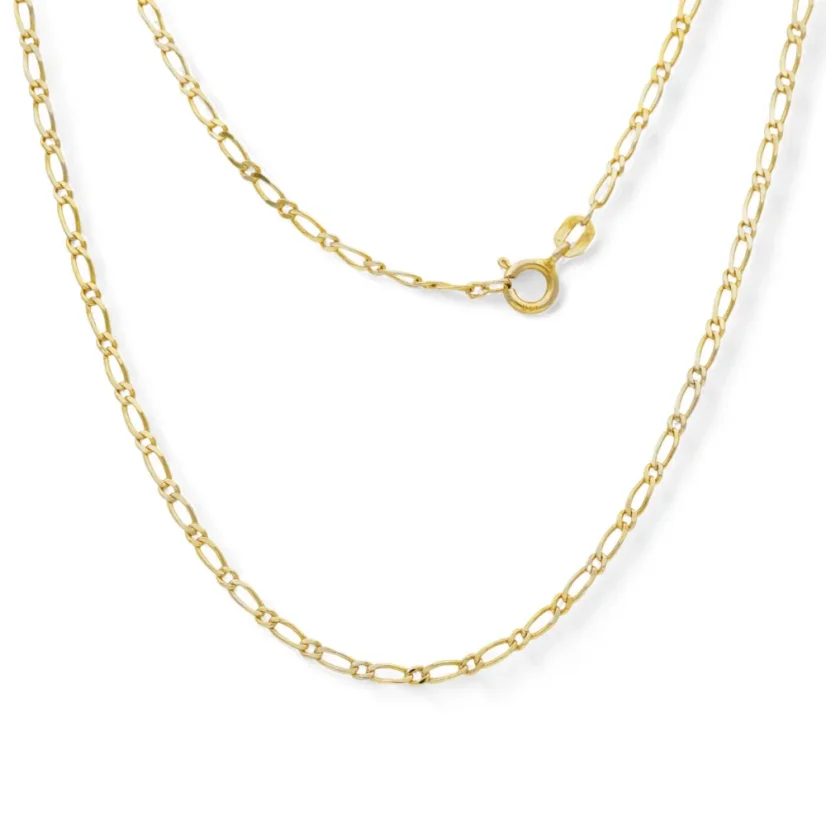 Zlatý řetízek Short Figaro 45cm 3,08g