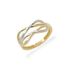 Zlatý prsten kombinovaný 1,74g