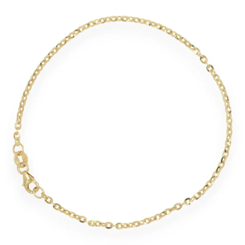 Zlatý náramek Anker 19cm