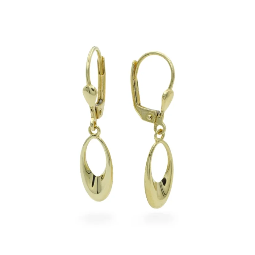 Visací celozlaté náušnice