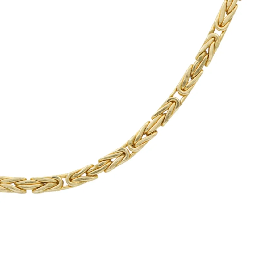 Zlatý řetízek královská vazba 3mm 65cm