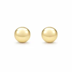 Elegantní zlaté náušnice kulaté lesklé 1,90g