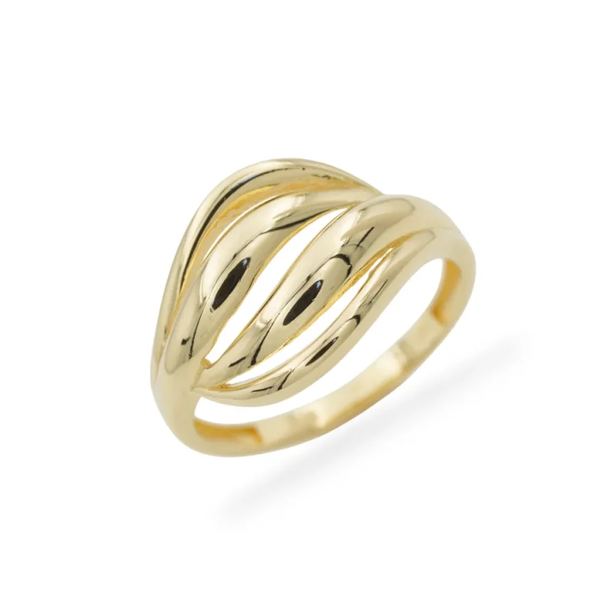 Designový celozlatý prsten 2,60g