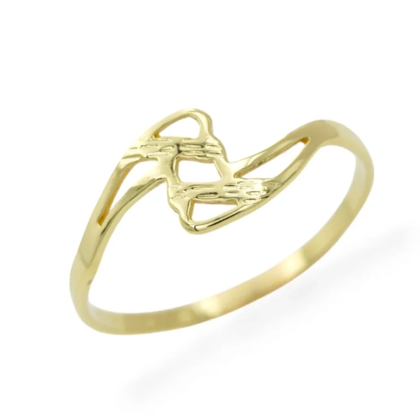 Jemný prsten ze žlutého zlata 0,82g