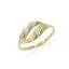 Zlatý prsten s bílým zlatem 1,82g
