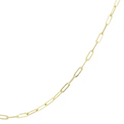 Zlatý řetízek Paperclip 45cm