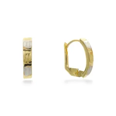 Elegantní zlaté náušnice kombinované 1,30g