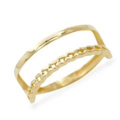 Zlatý prsten dvojitý ve vysokém lesku 1,33g