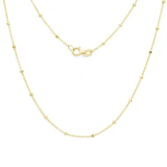 Zlatý řetízek Rolo zdobený 55cm