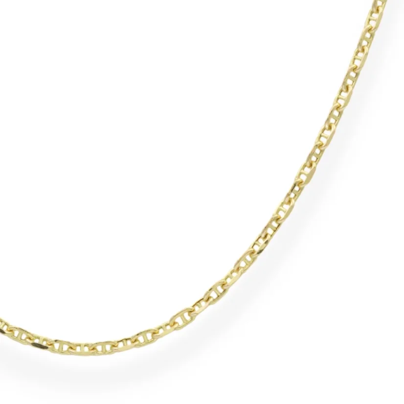 Zlatý řetízek Anker zdobený 55cm 2,43g