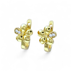 Zlaté dětské náušnice Květinka 1,58g