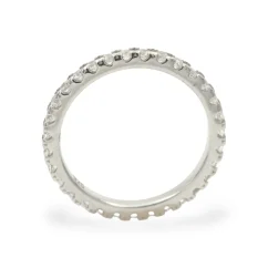 Stříbrný prsten eternity se zirkony