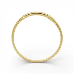 Minimalistický zlatý prsten se zirkony 0,91g