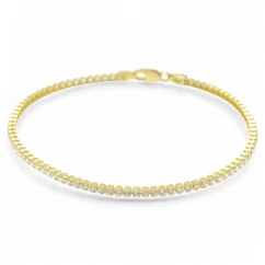 Luxusní tenisový náramek se zirkony 19cm 3,36g