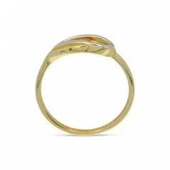 Zlatý prsten kombinovaný s kamínkem 1,26g