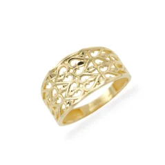 Celozlatý prsten se srdíčky 2,08g