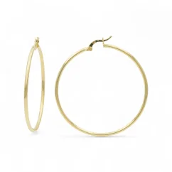 Výrazné zlaté kruhové náušnice 4,5cm 3,56g