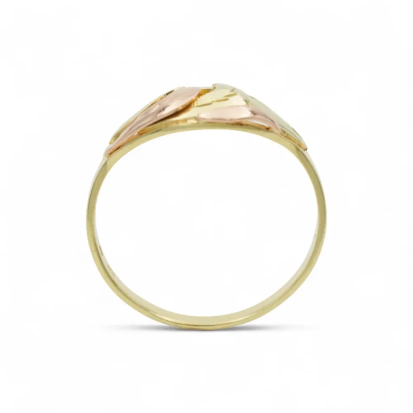 Vintage zlatý prsten s růžovým zlatem 2,06g