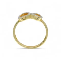 Zlatý prsten kombinovaný Nekonečno s gravírem 1,36g