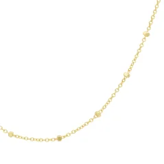 Zlatý řetízek Rolo zdobený 55cm