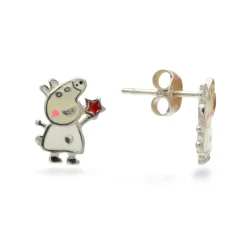 Dětské propichovaní stříbrné náušnice s pohádkovým motivem