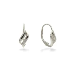 Stříbrné patentové náušnice s jemnými zirkony