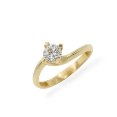 Zásnubní zlatý prsten s kamenem 1,97g