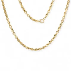 Zlatý řetízek Valis 3D 55cm