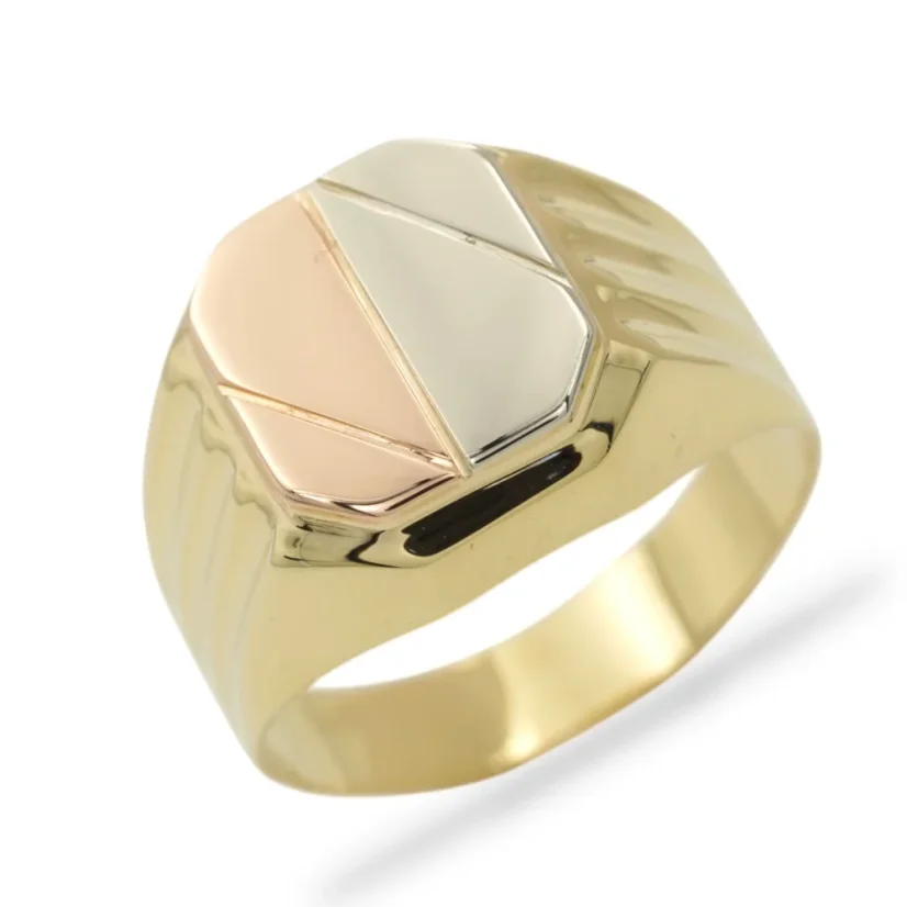 Pánský prsten z kombinovaného zlata 5,42g