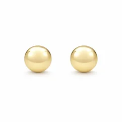 Elegantní zlaté náušnice kulaté lesklé 1,90g