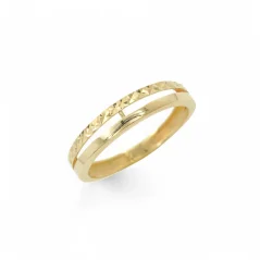 Zlatý prsten dvojitý gravírovaný 1,66g