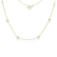 Zlatý řetízek Anker s kuličkami 42cm 2,56g