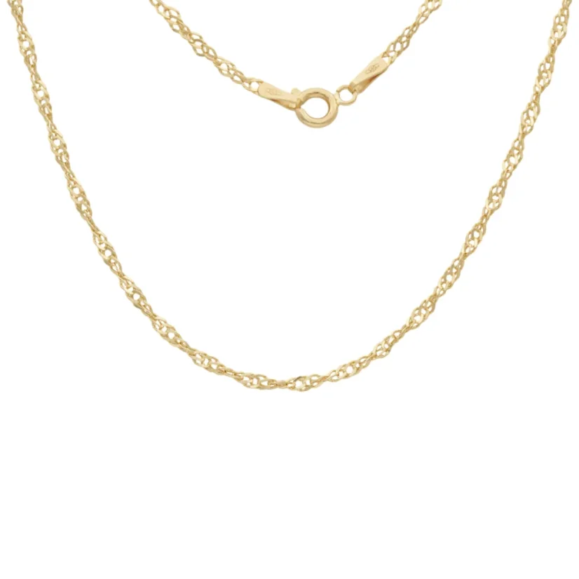 Zlatý řetízek Singapore 50cm 3,07g