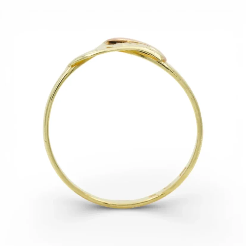 Vintage prsten do špičky z kombinovaného zlata 1,07g