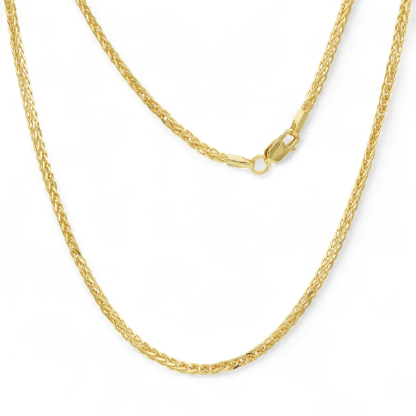 Zlatý řetízek Fox 2mm 50cm