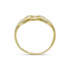 Zlatý prsten s bílými kamínky 1,77g