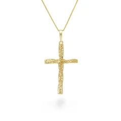 Zlatý přívěsek křížek kroucený 1,35g