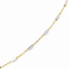 Zlatý náramek Anker zdobený 18cm