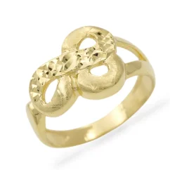 Zdobený zlatý prsten s gravírováním 1,98g