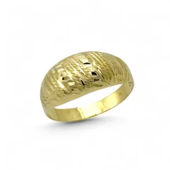 Elegantní zlatý prsten s gravírováním v.58 2,07g