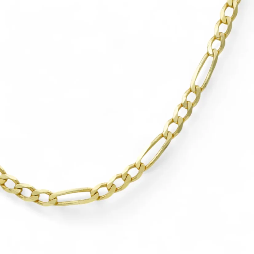 Zlatý řetízek Figaro plný 50cm 7,97g