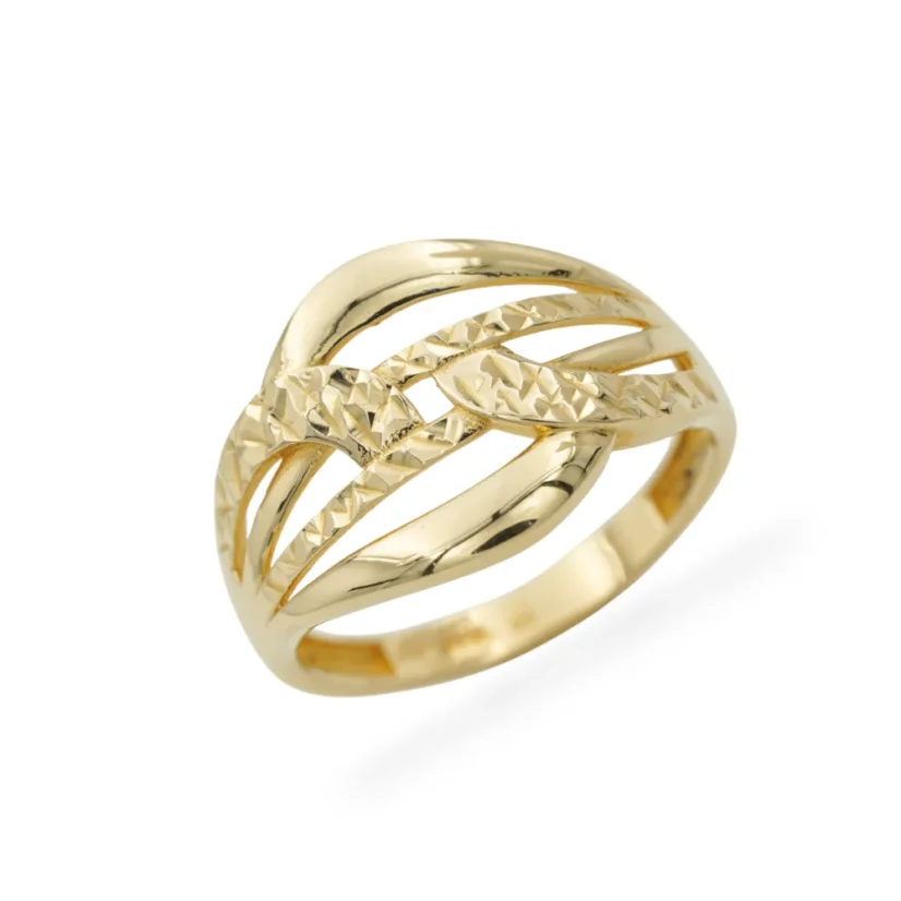 Prsten celozlatý s gravírem 2,63g